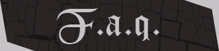 Gothic Twitch panel with frequently asked questions