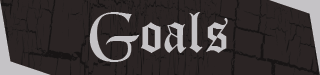 Gothic Twitch panel outlining streaming goals