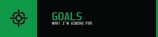 Modern Twitch panel outlining streaming goals