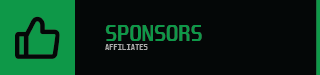 Modern Twitch panel listing sponsors