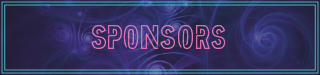 Retro Twitch panel listing sponsors