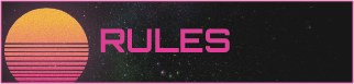 Synth Twitch panel outlining channel rules