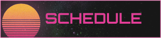 Synth Twitch panel displaying streaming schedule