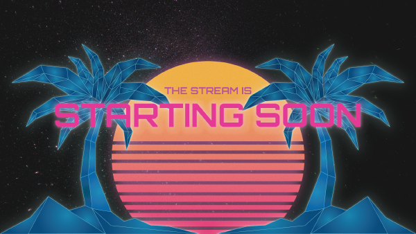 Synth Twitch starting soon screen